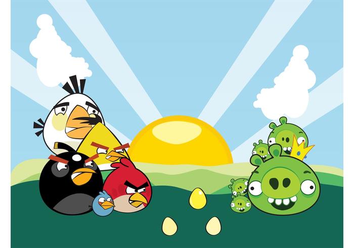 Angry Birds Characters Vector