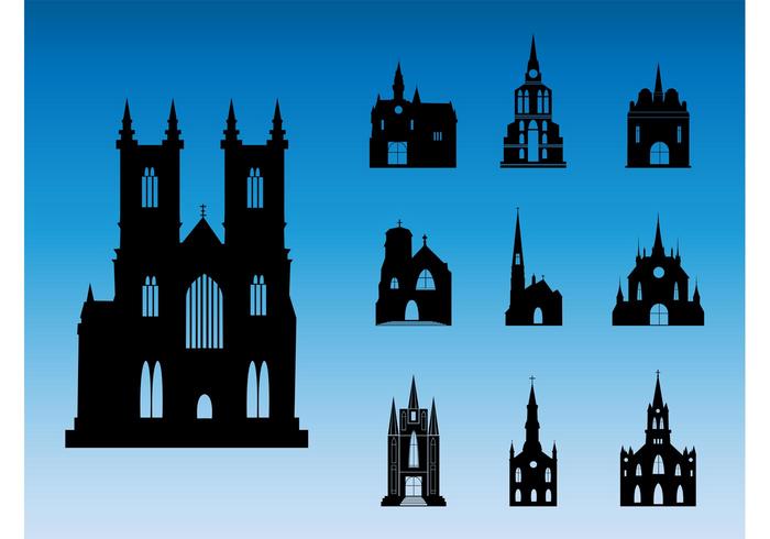 Church Silhouettes Church Silhouettes