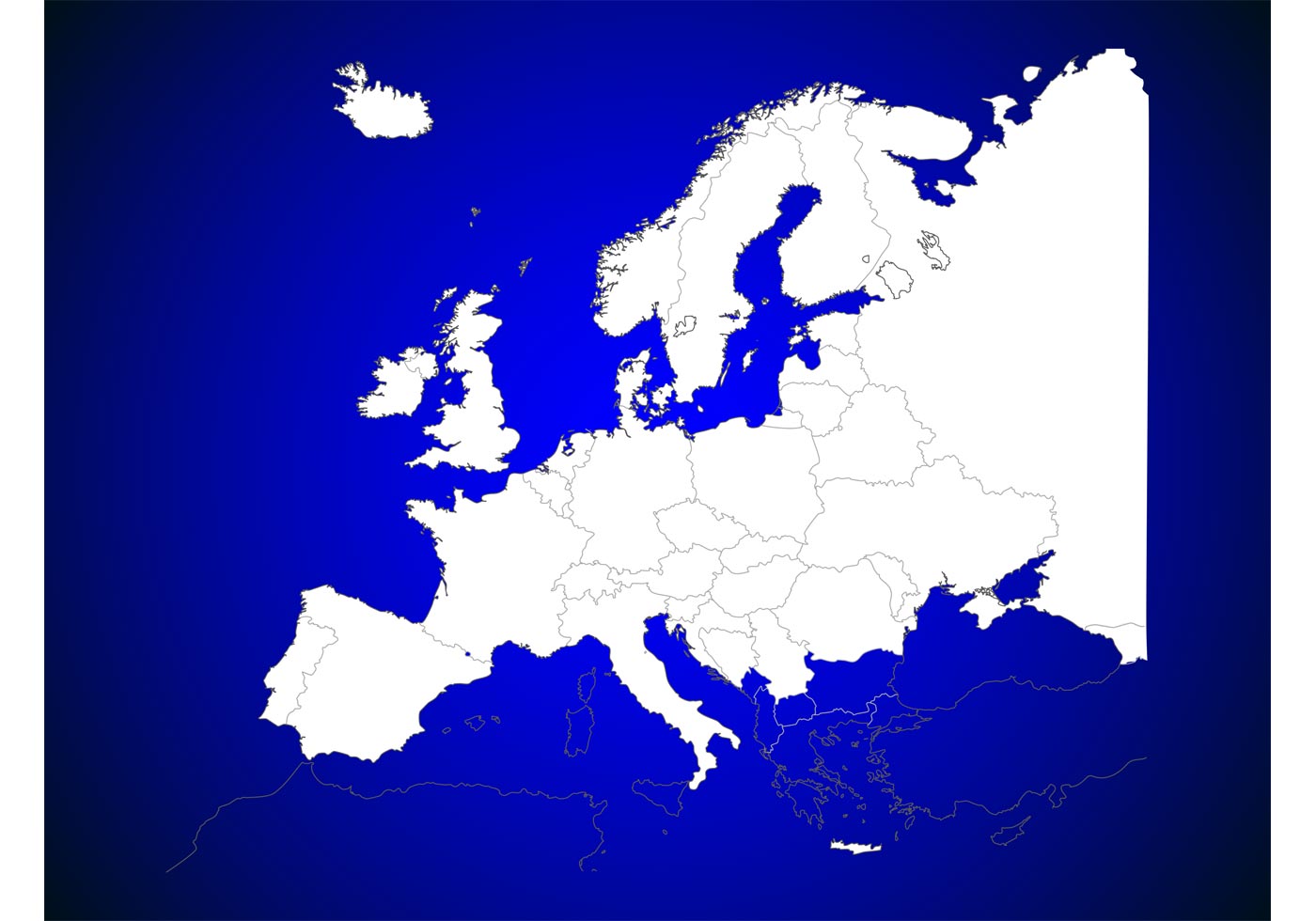 Eu u. Карта - Европа. Векторная карта Европы. Территория Европы. Карта Европы вектор.