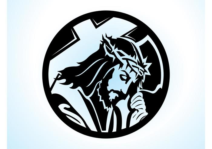 Jesus With Cross - Download Free Vector Art, Stock Graphics & Images