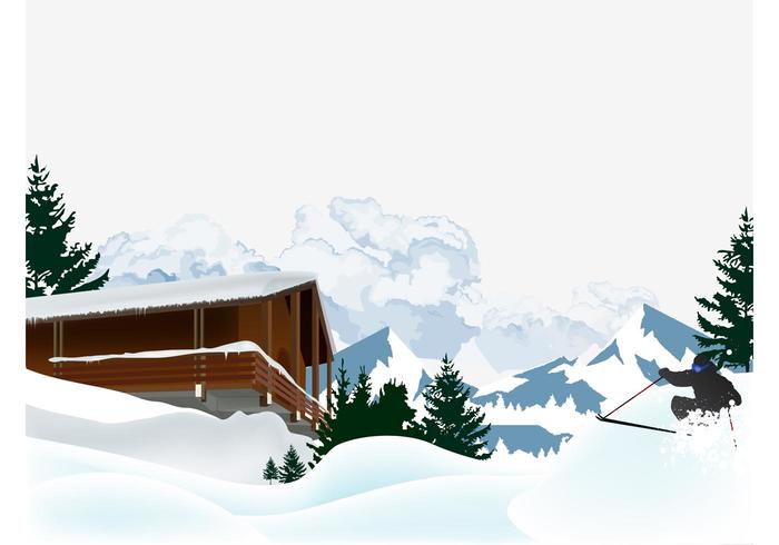 Skiing Vector Skiing Vector