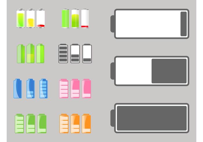 Battery Life Icons Battery Life Icons