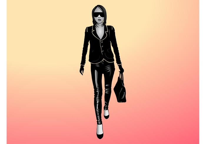 Vector de fashionista