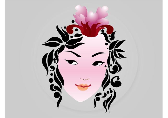 Girl With Flowers Girl With Flowers