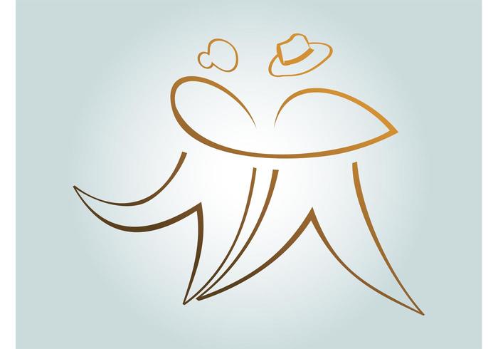 Dancing Couple Logo vector