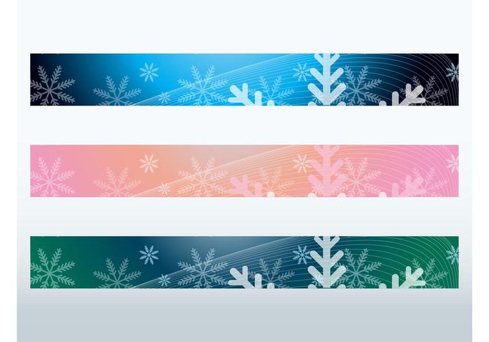 Snowflake Banners Snowflake Banners