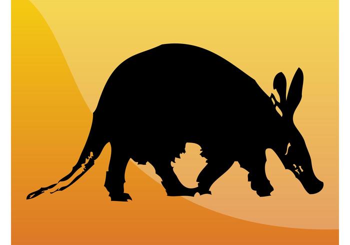Aardvark Silhouette Aardvark Silhouette