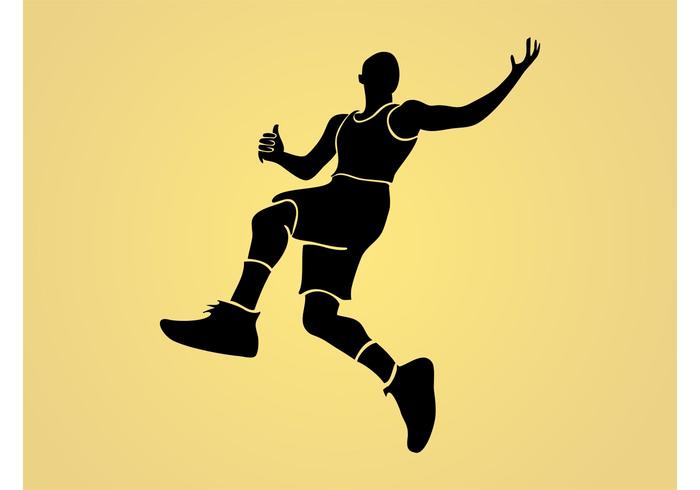 Jumping Man Vector Jumping Man Vector