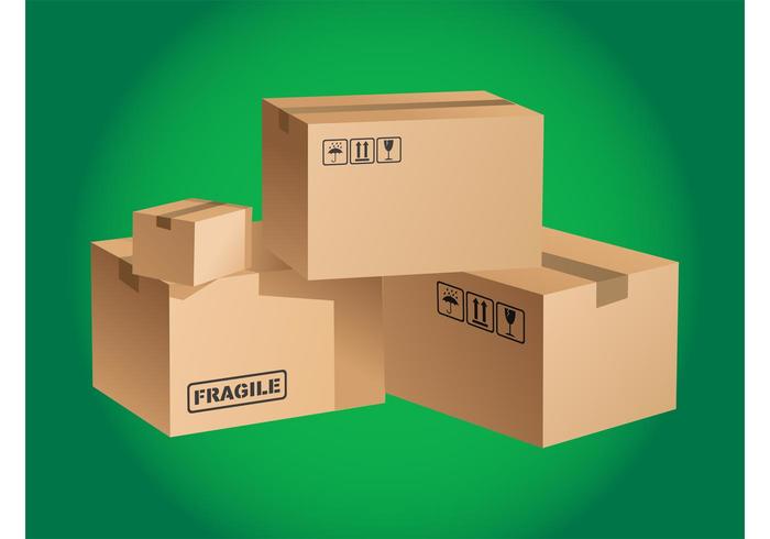 Cardboard Boxes Vector Cardboard Boxes Vector