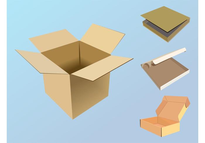 Paper Boxes Vector Paper Boxes Vector