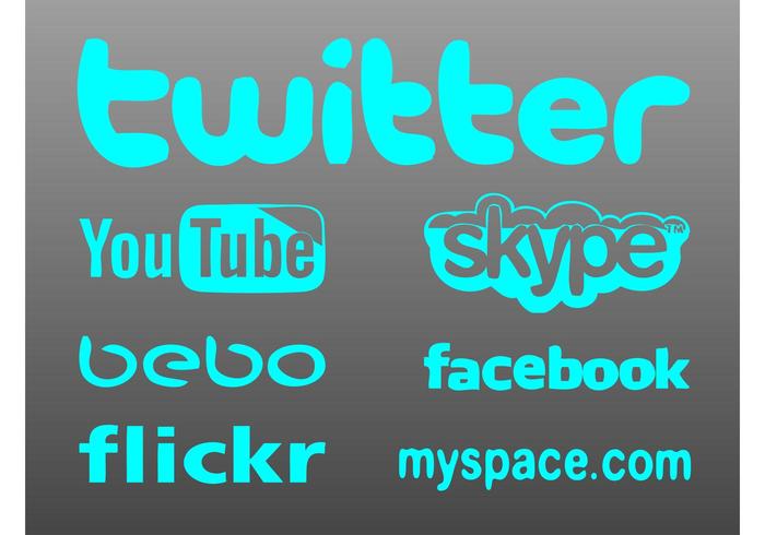 Social Site Logos vector