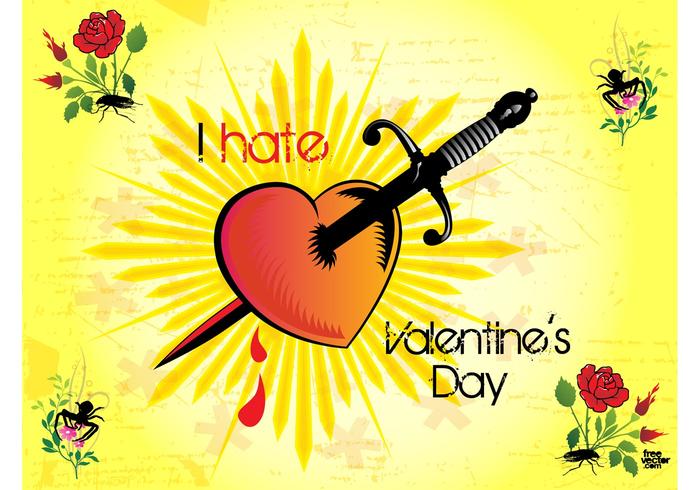 Valentine Hate Vector Valentine Hate Vector