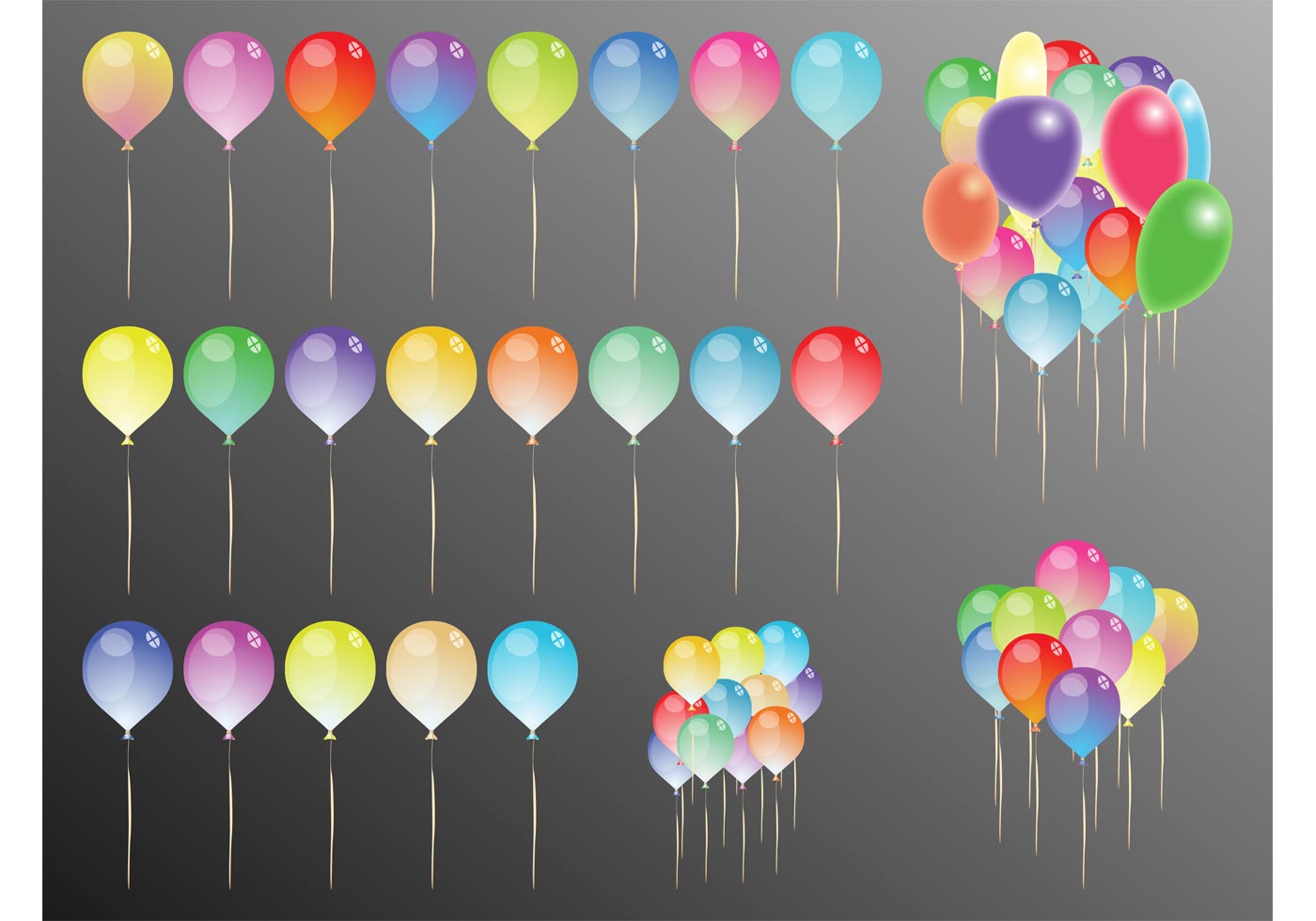 Download Party Balloons - Download Free Vector Art, Stock Graphics ...