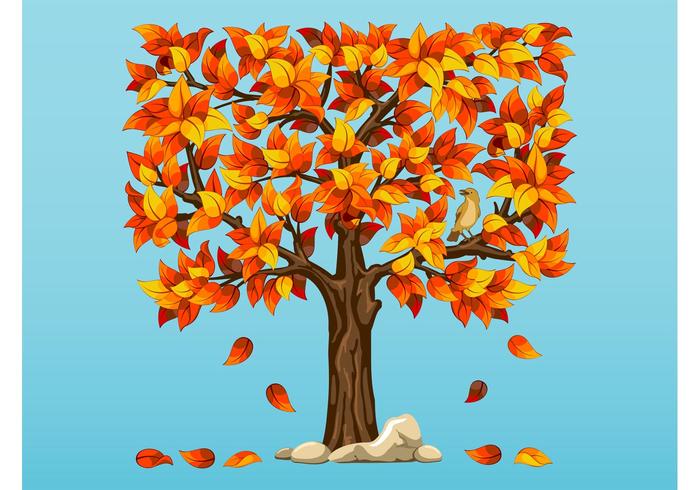 Autumn Tree Vector Autumn Tree Vector