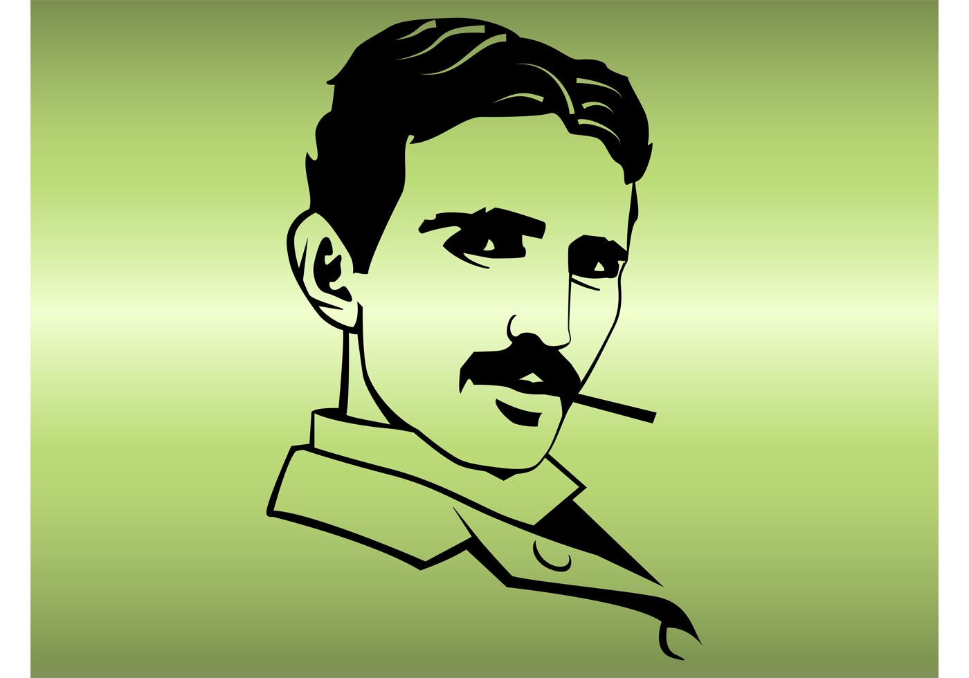 Tesla Portrait - Download Free Vector Art, Stock Graphics & Images1400 x 980