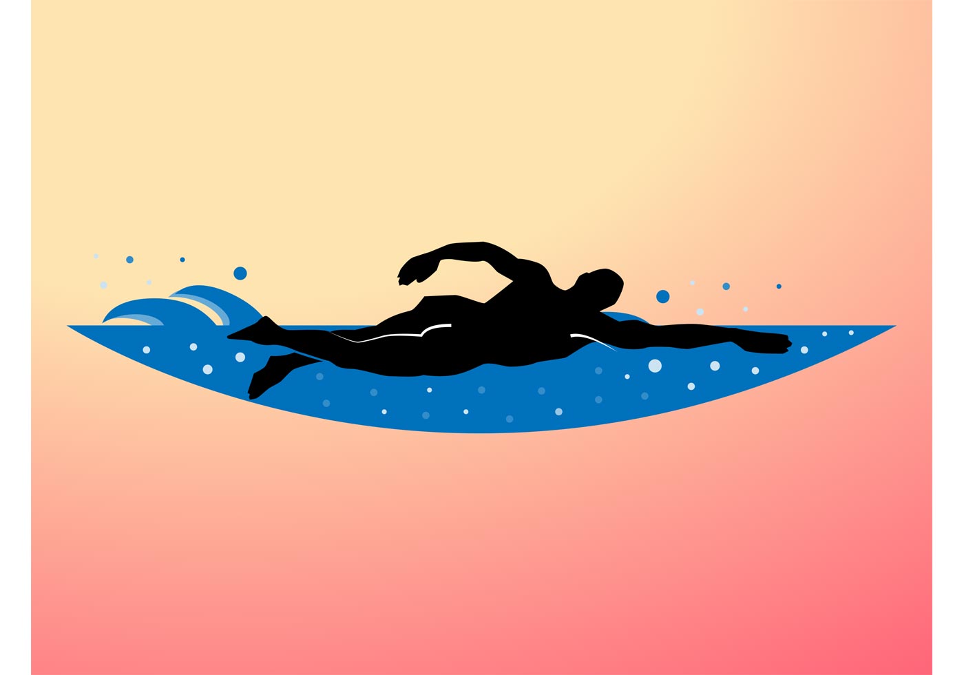 Swimming Silhouette Free Vector Art - (10060 Free Downloads)
