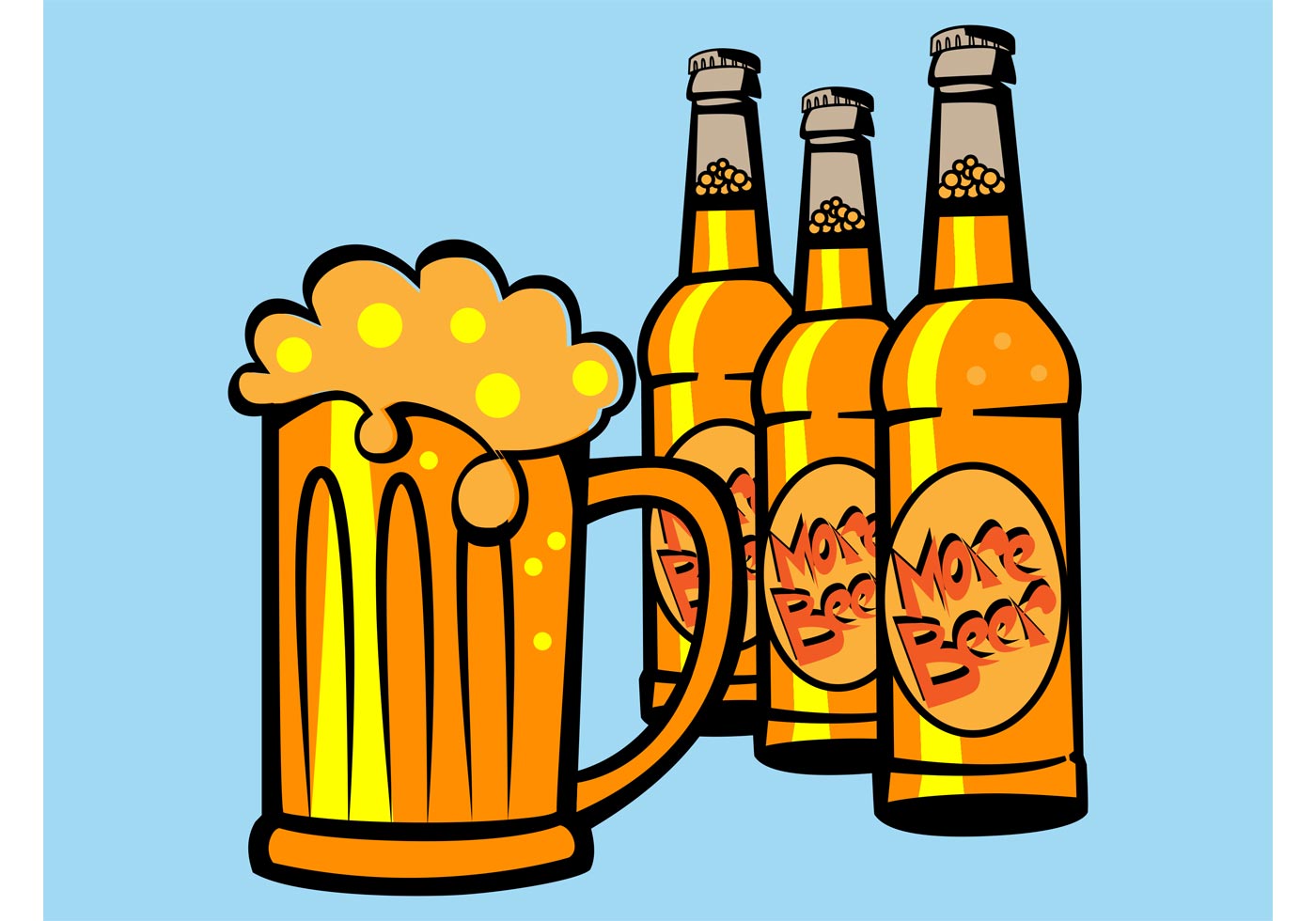 Drinking Beer Download Free Vector Art, Stock Graphics & Images