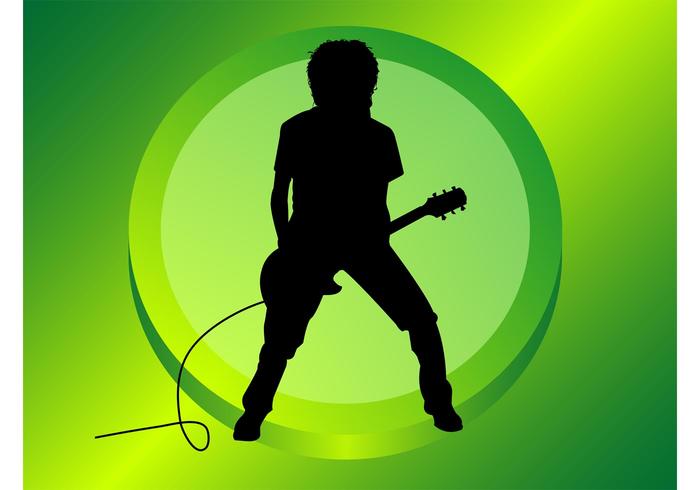 Guitar Player Silhouette Guitar Player Silhouette