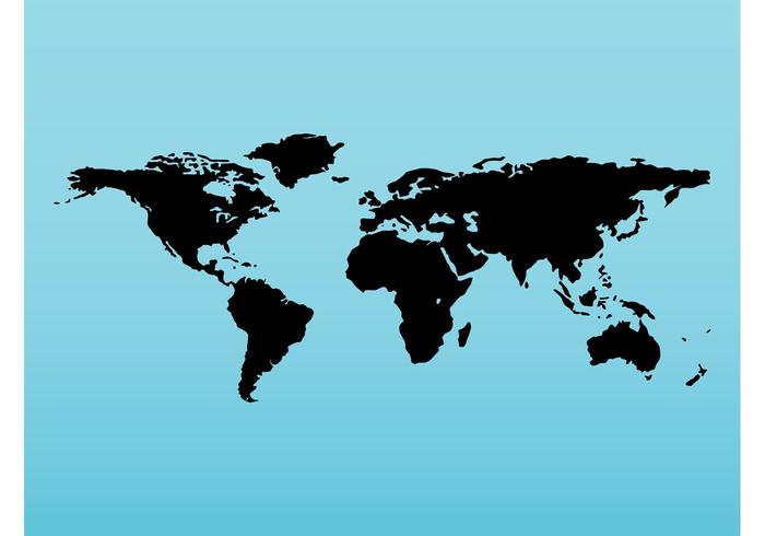 Vector Map Silhouette Vector Map Silhouette