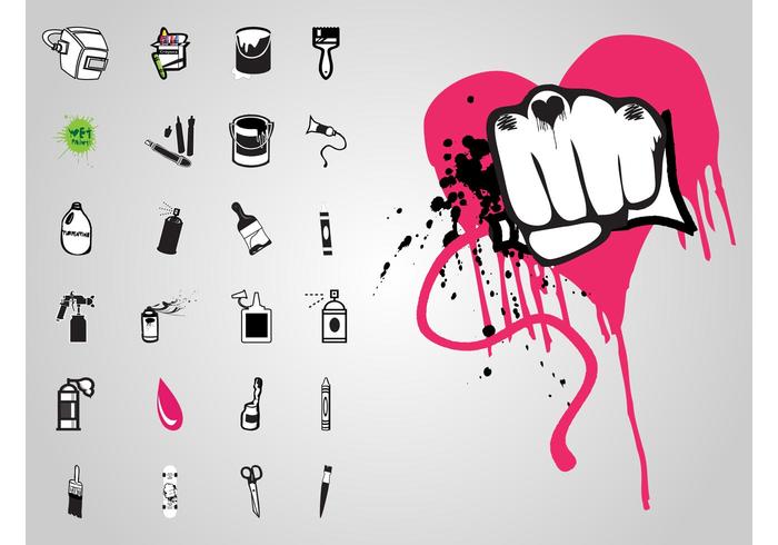 Graffiti Icons Graffiti Icons