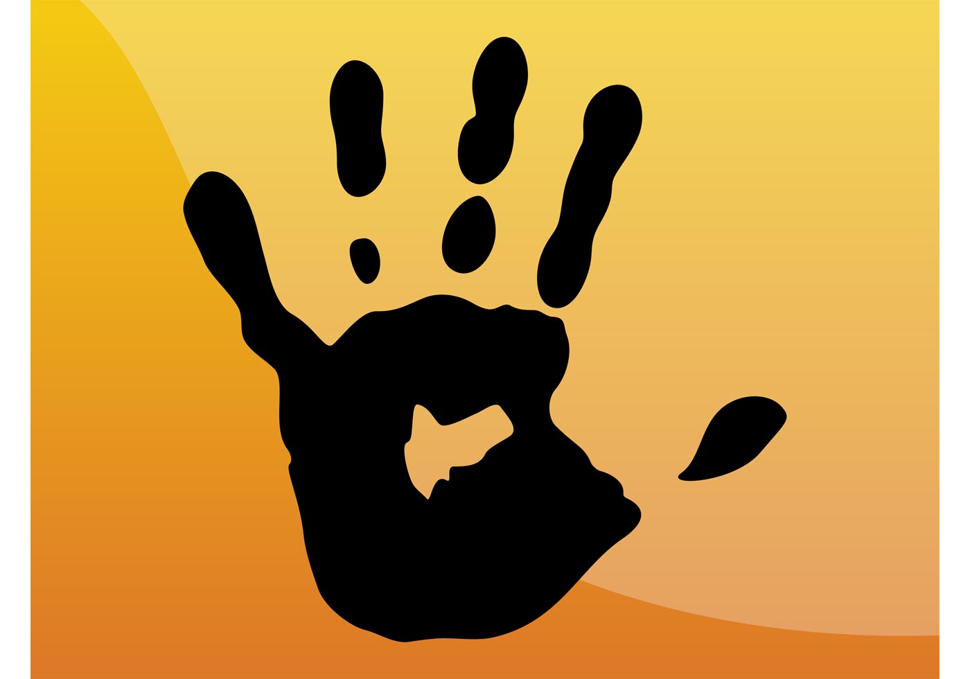 Download Hand Print - Download Free Vector Art, Stock Graphics & Images