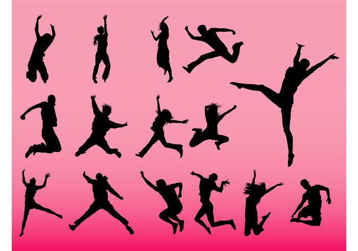 Jumping People Vectors