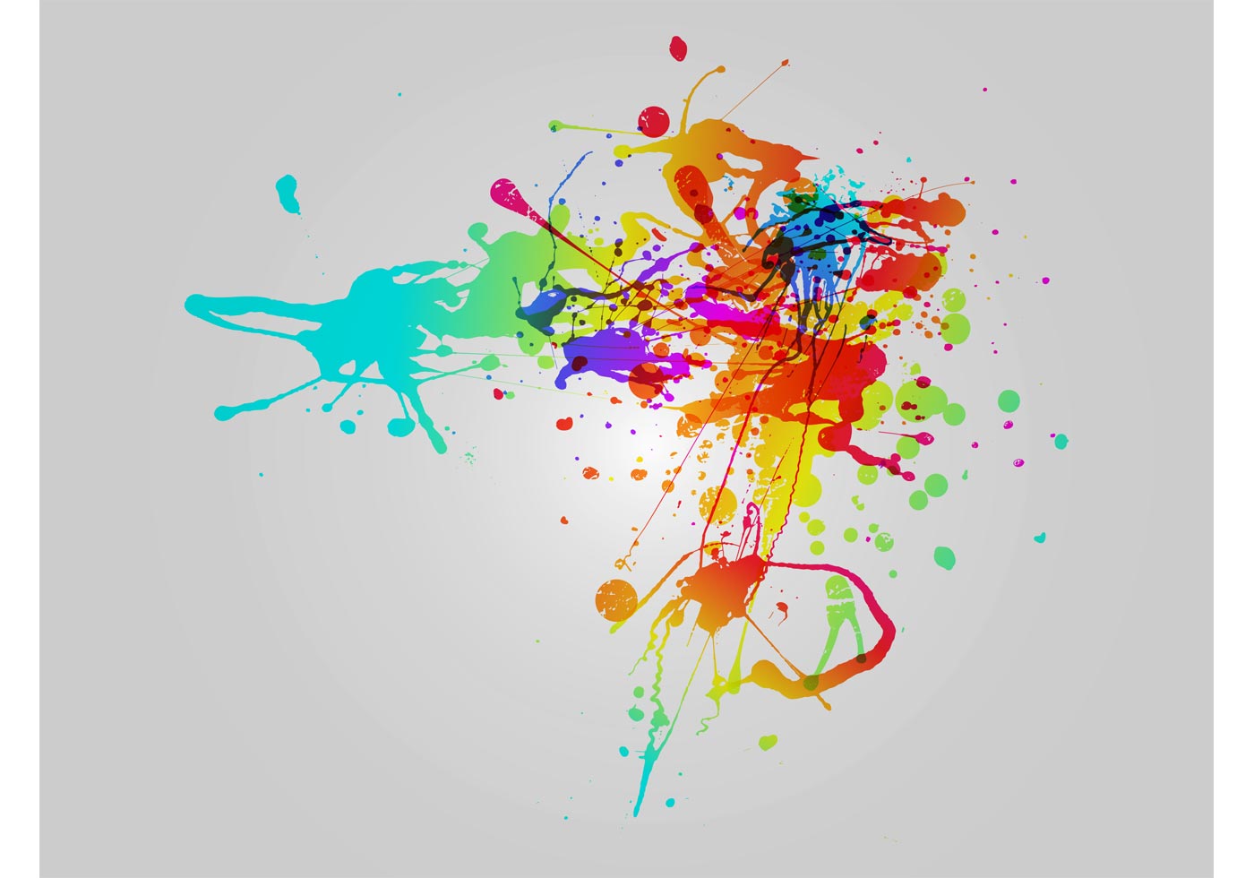 Download Rainbow Splatter - Download Free Vector Art, Stock ...