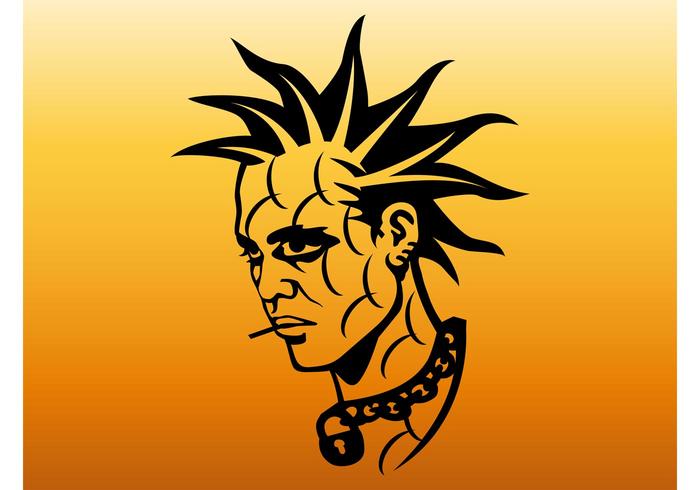 Punk Head Vector Punk Head Vector