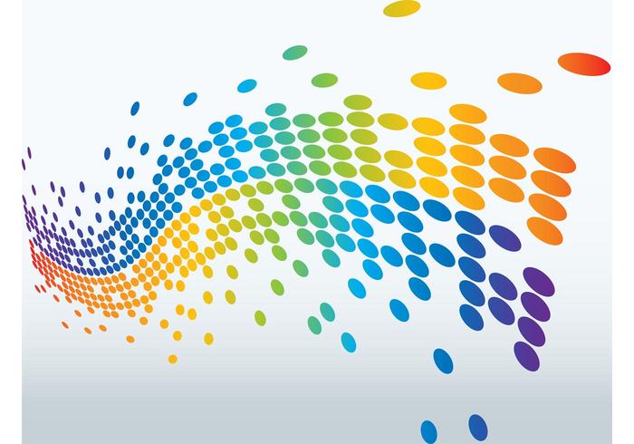Waving Colorful Vector Waving Colorful Vector