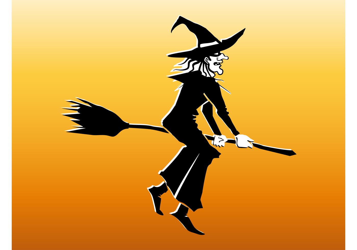 Witch On Broom Download Free Vector Art, Stock Graphics & Images