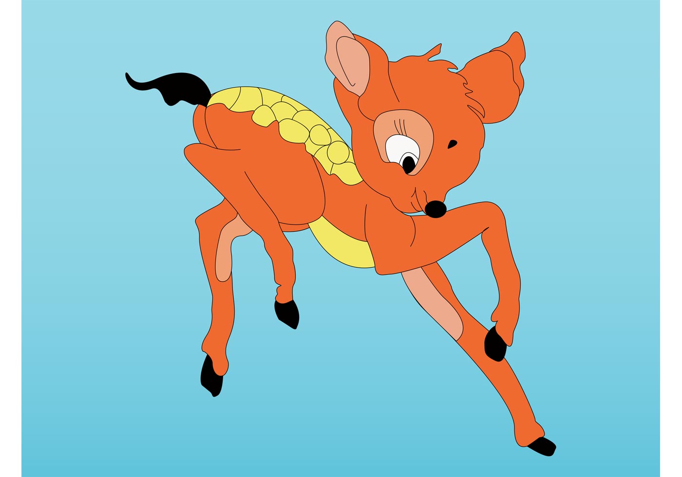 Download Baby Deer - Download Free Vector Art, Stock Graphics & Images