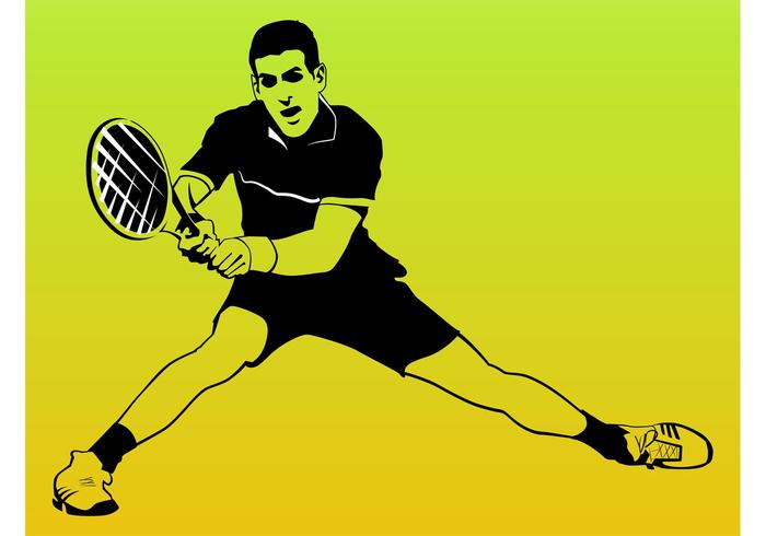 Tennis Player Vector Tennis Player Vector