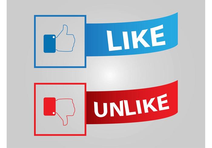 Facebook Buttons vector