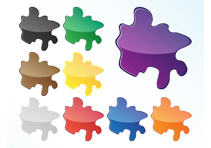 Colorful Splash Icons Colorful Splash Icons