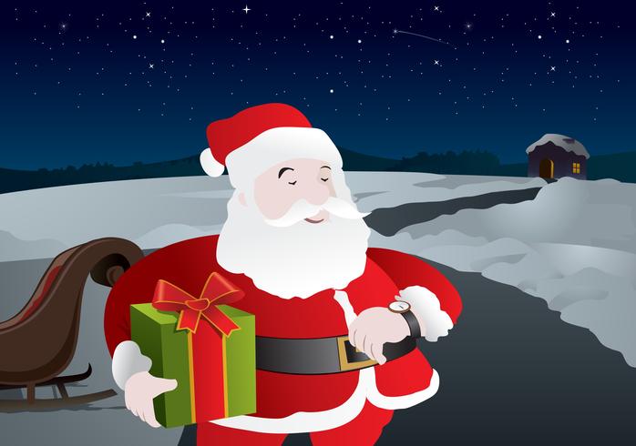 Christmas Night Vector Christmas Night Vector