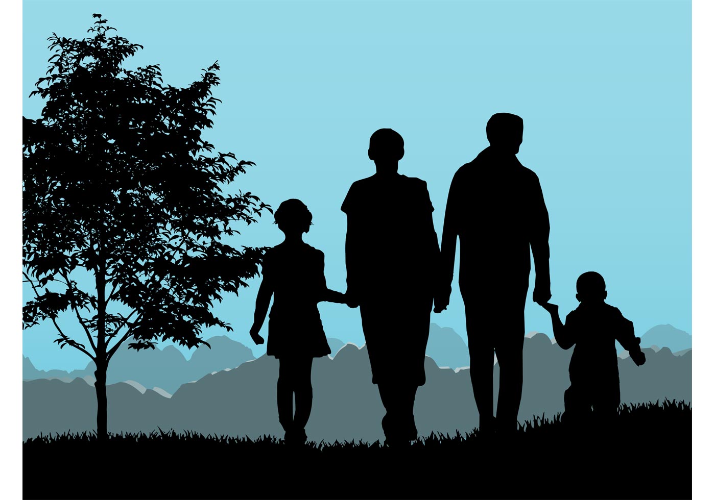 Free Free 260 Family Silhouette Svg Free SVG PNG EPS DXF File