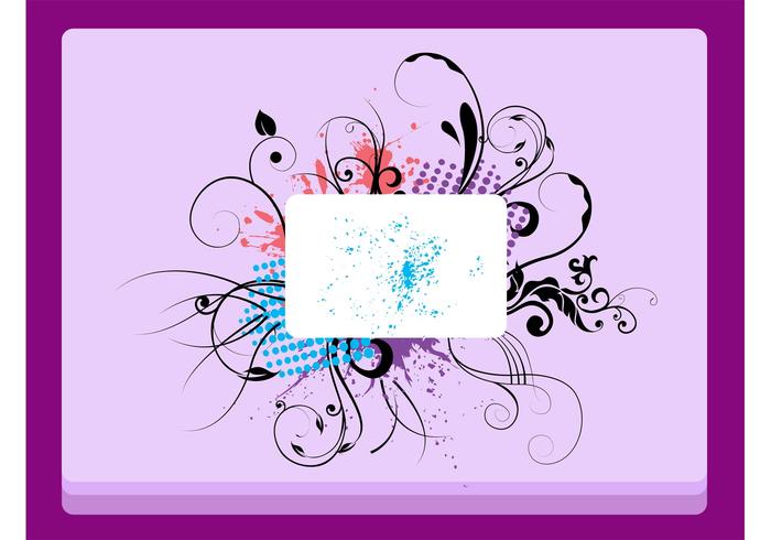Floral Label Design Floral Label Design