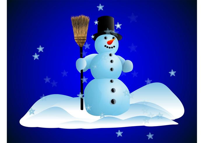 Happy Snowman Vector Happy Snowman Vector