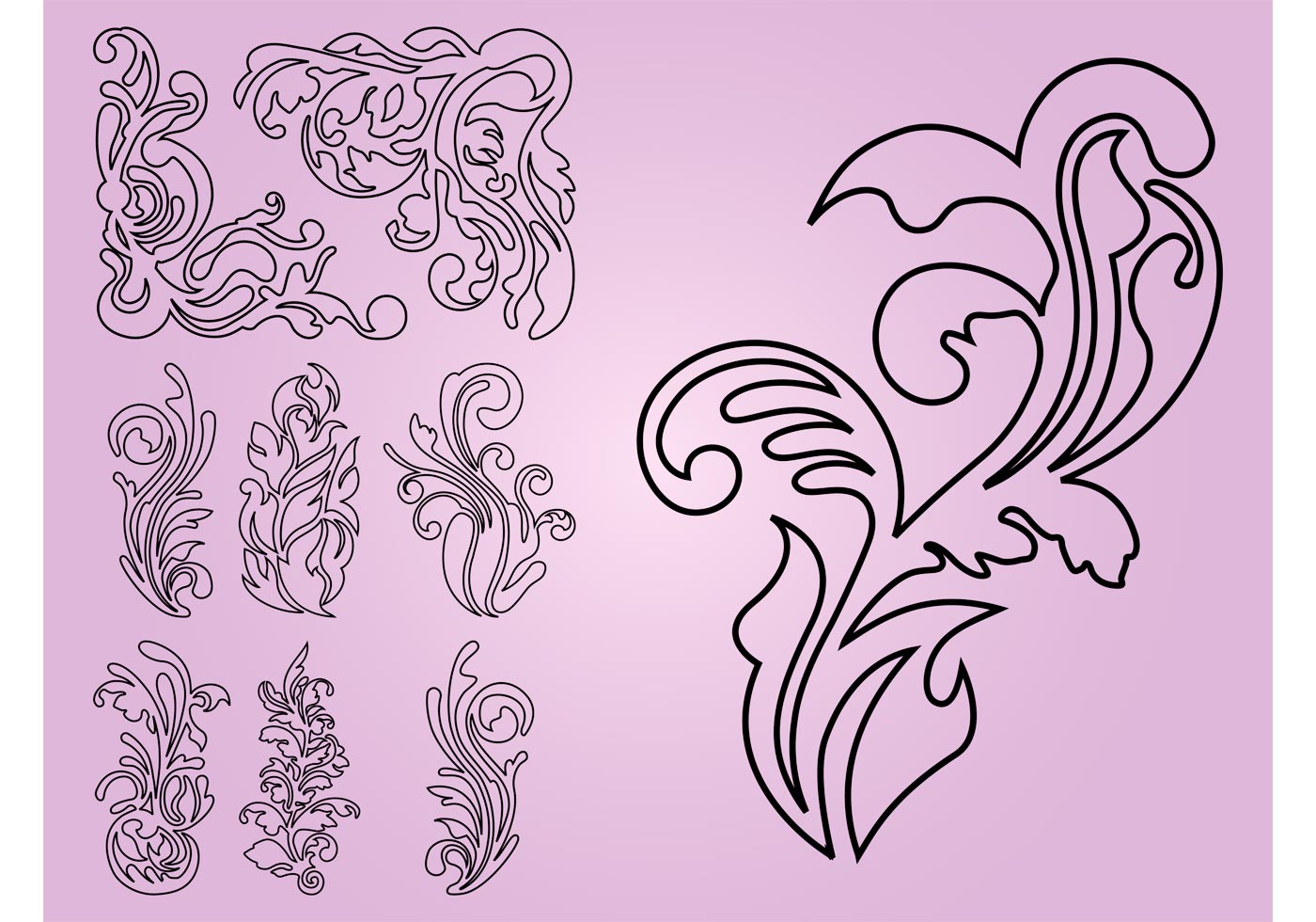 Download Flowers Outlines - Download Free Vector Art, Stock ...