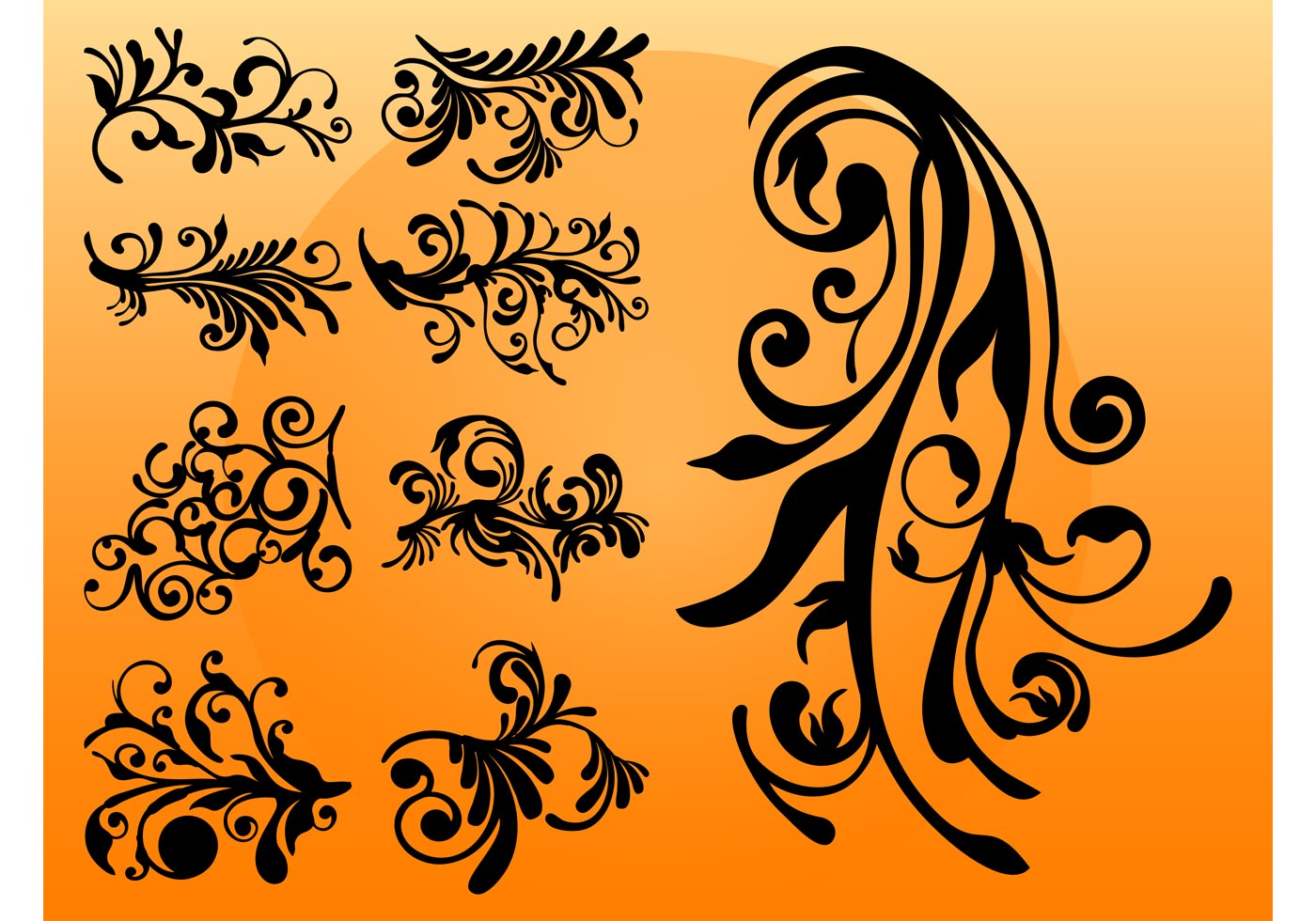 Download Curved Plants - Download Free Vector Art, Stock Graphics ...