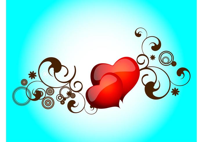 Shiny Hearts Vector Shiny Hearts Vector