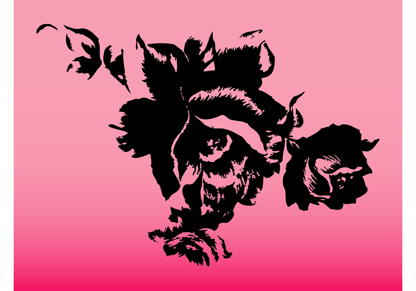 Download Rose Silhouette - Download Free Vector Art, Stock Graphics & Images