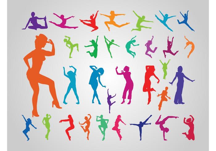 Female Silhouettes Vector Female Silhouettes Vector