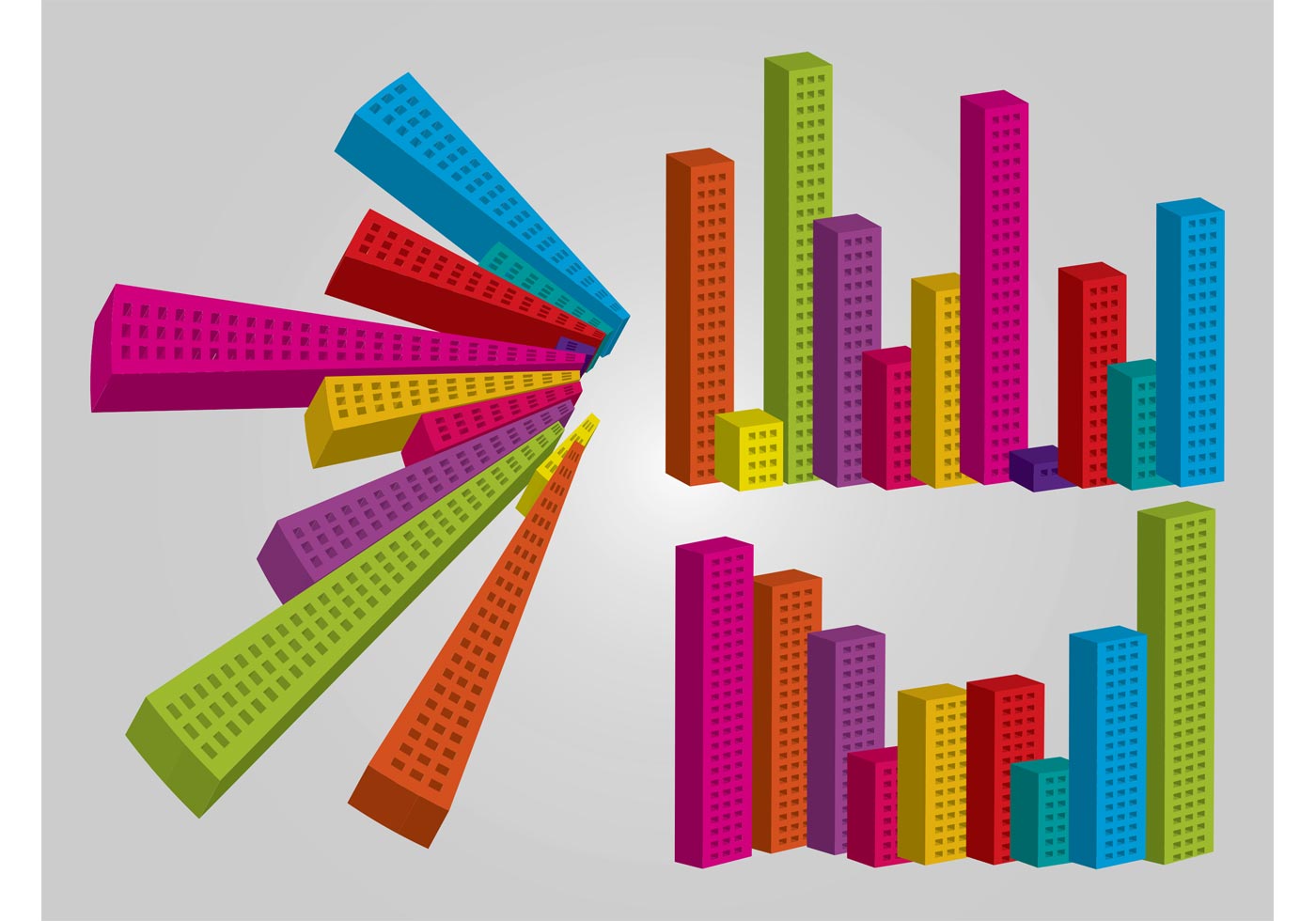 Colorful Buildings - Download Free Vector Art, Stock ...