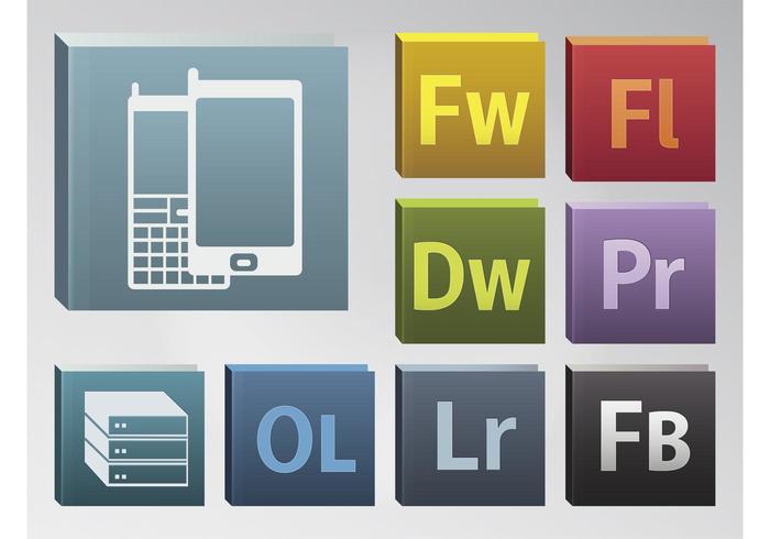 Adobe Icons vector