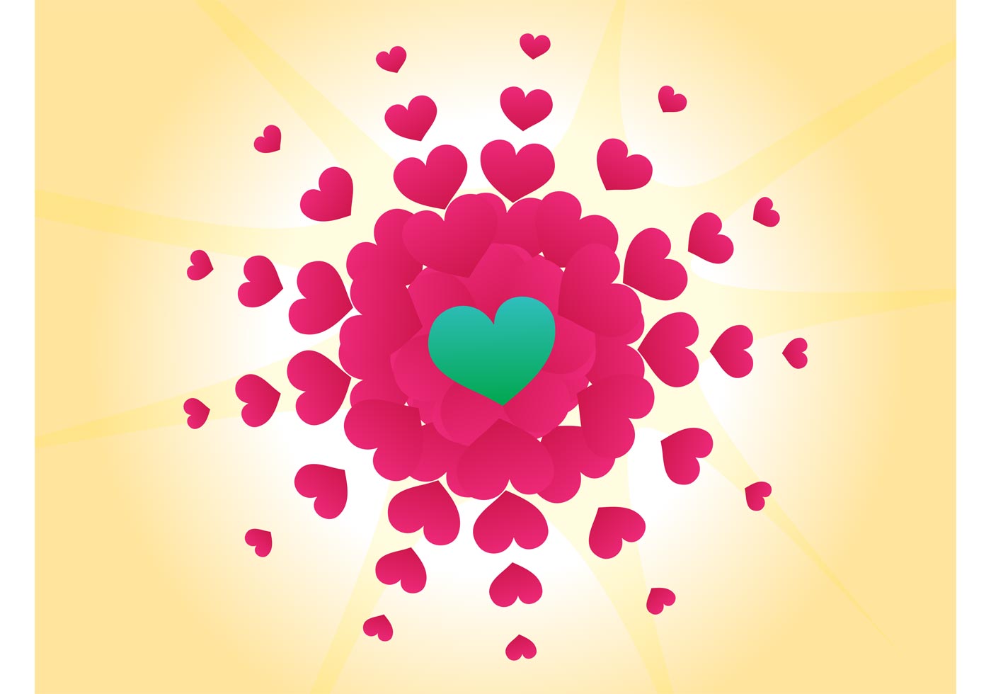 Hearts Explosion - Download Free Vector Art, Stock ...