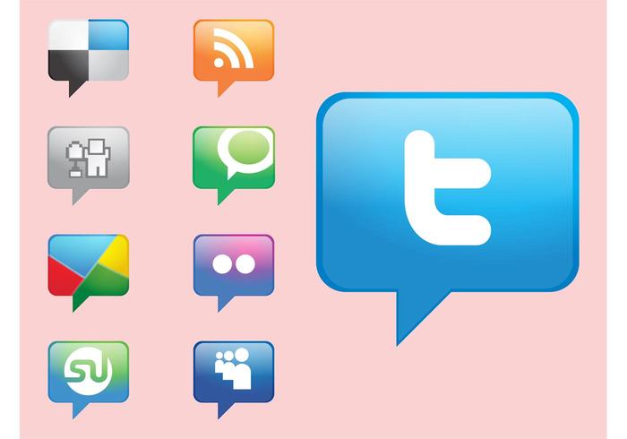 Social Media Icons Vectors