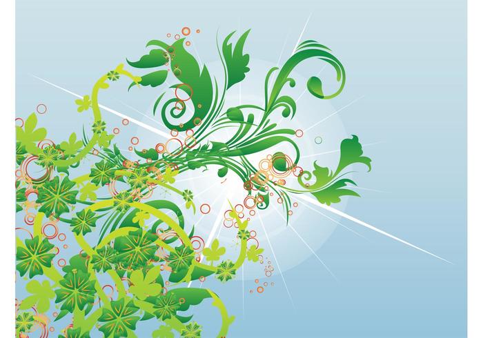 Spring Swirls Vector Spring Swirls Vector