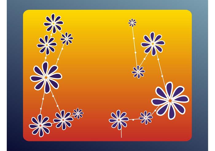 Floral Card Vector Floral Card Vector