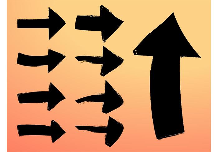 Grunge Arrows Vectors Grunge Arrows Vectors